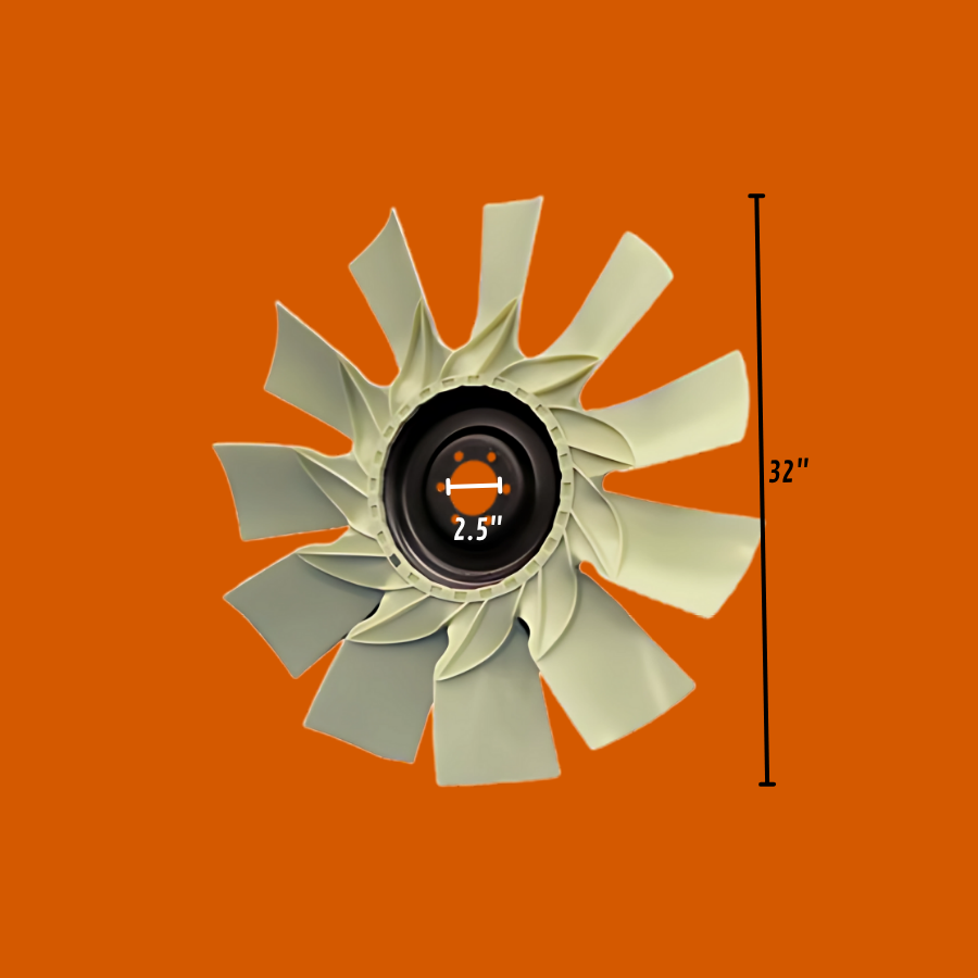 Ventilador o Aspas para Tractocamión de 32" - 30" - 28" - 26" (Plato Doble Embutido).