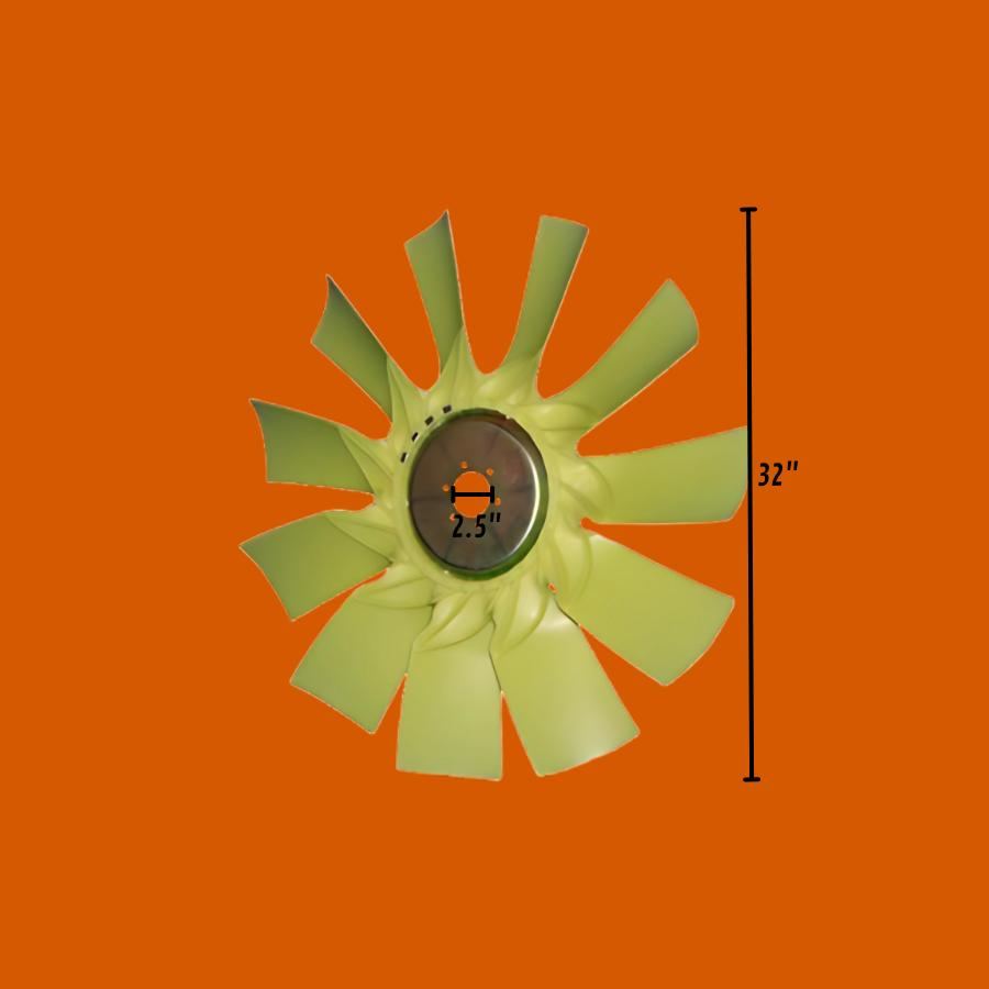 Ventilador o Aspas para Tractocamión de 32" - 30" - 28" (Plato Embutido Hacia Afuera).