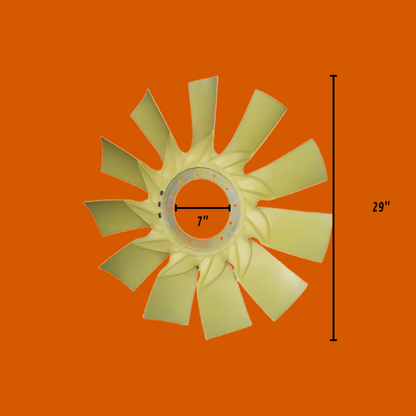 Ventilador o Aspas para Tractocamión de 32" - 30" - 29" - 28" (Plato Plano).