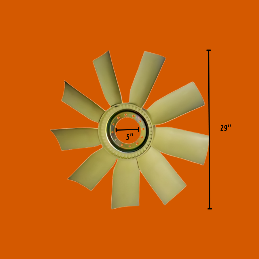 Ventilador o Aspas para Tractocamión de 32" - 30" - 29" - 28" (Plato Embutido Hacia Adentro).