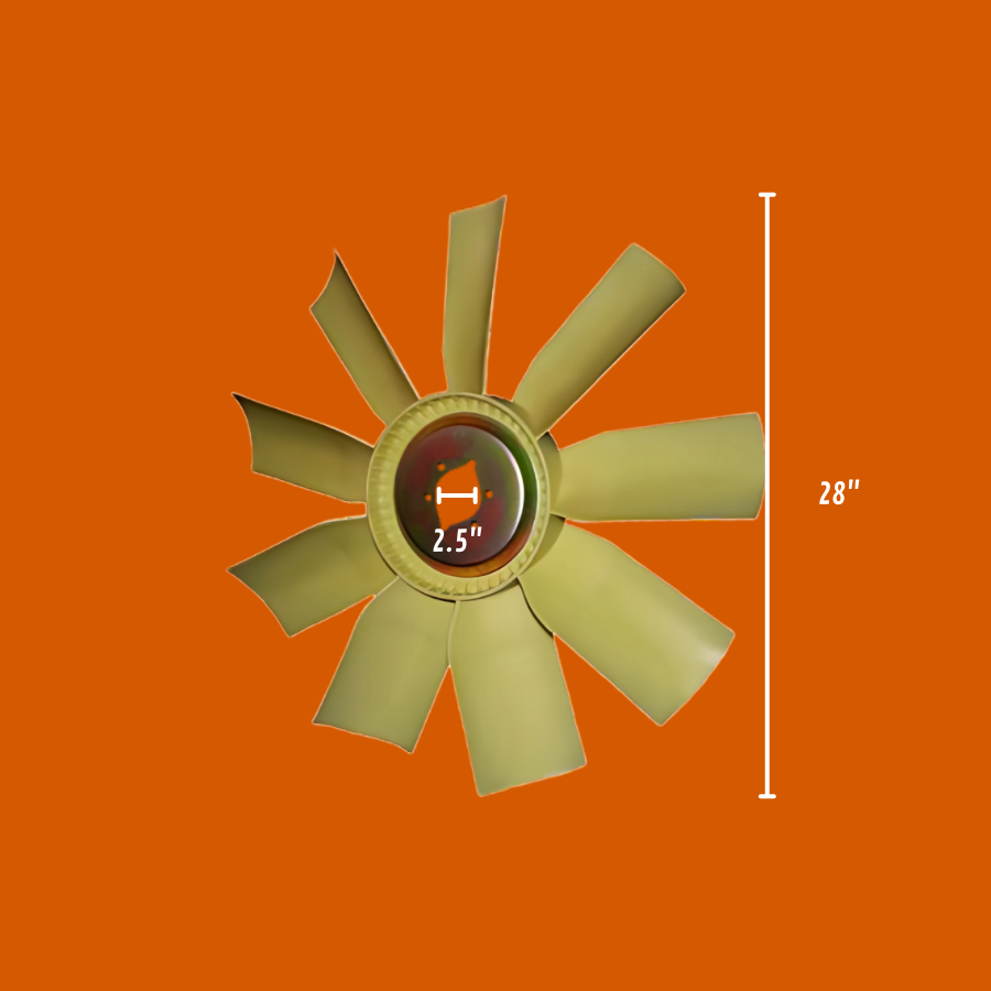 Ventilador o Aspas para Tractocamión de 32" - 30" - 28" (Plato Embutido Hacia Afuera Ojo de Venado)