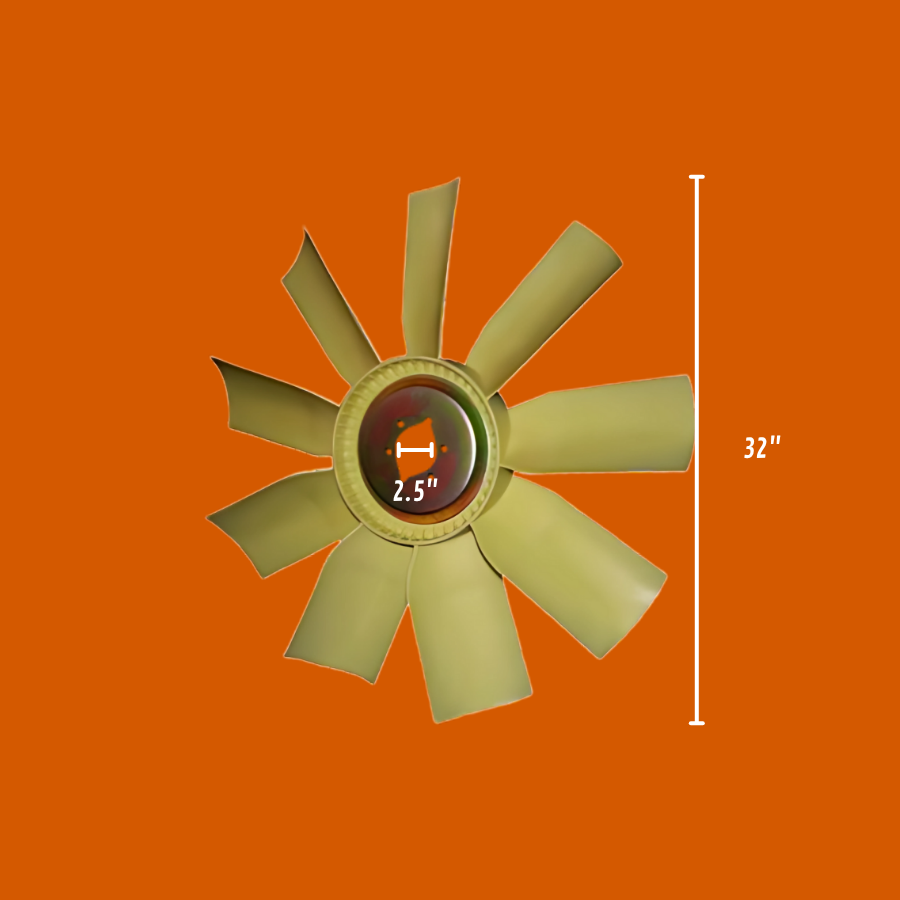 Ventilador o Aspas para Tractocamión de 32" - 30" - 28" (Plato Embutido Hacia Afuera Ojo de Venado)