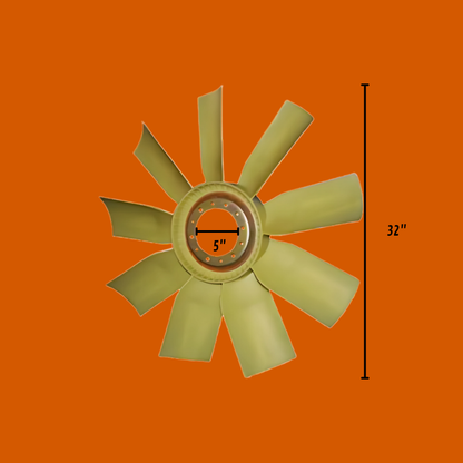 Ventilador o Aspas para Tractocamión de 32" - 30" - 29" - 28" (Plato Embutido Hacia Afuera).